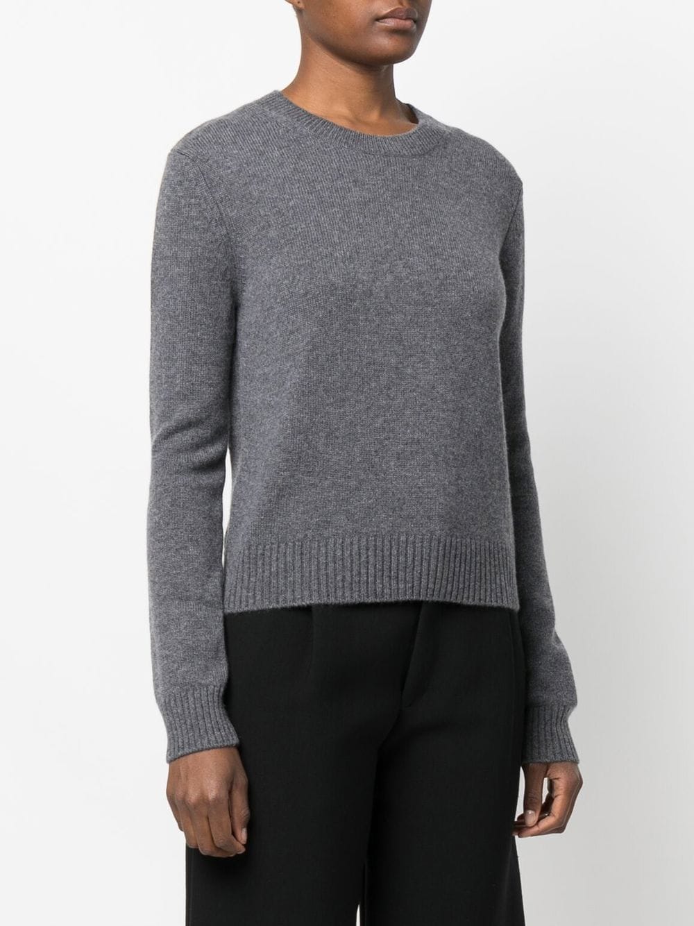 Lisa Yang Sweaters Grey Knitted Cashmere