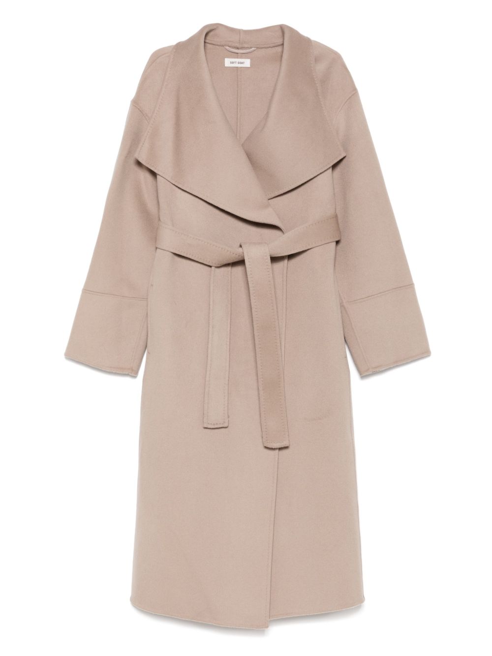 Soft Goat Coats Beige Wool