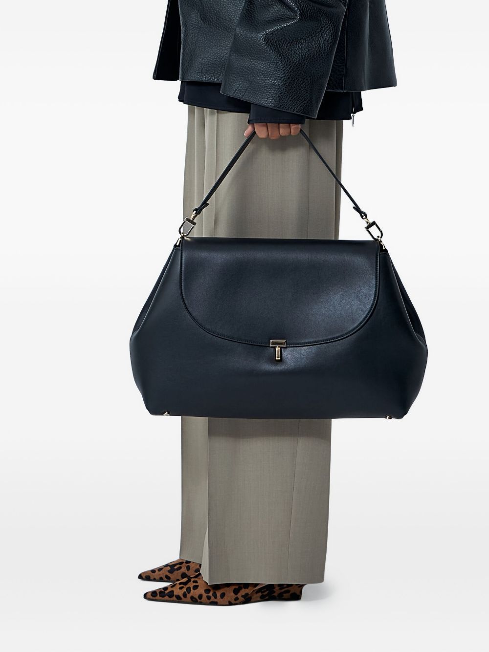 Toteme Main Bags Black Calf Leather