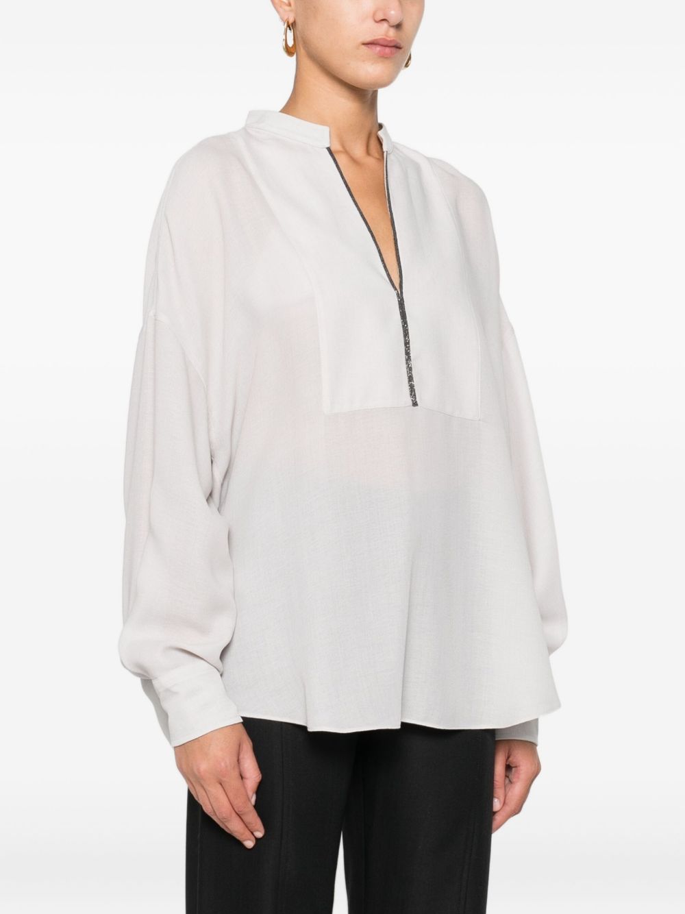 Brunello Cucinelli Shirts Grigio Chiaro