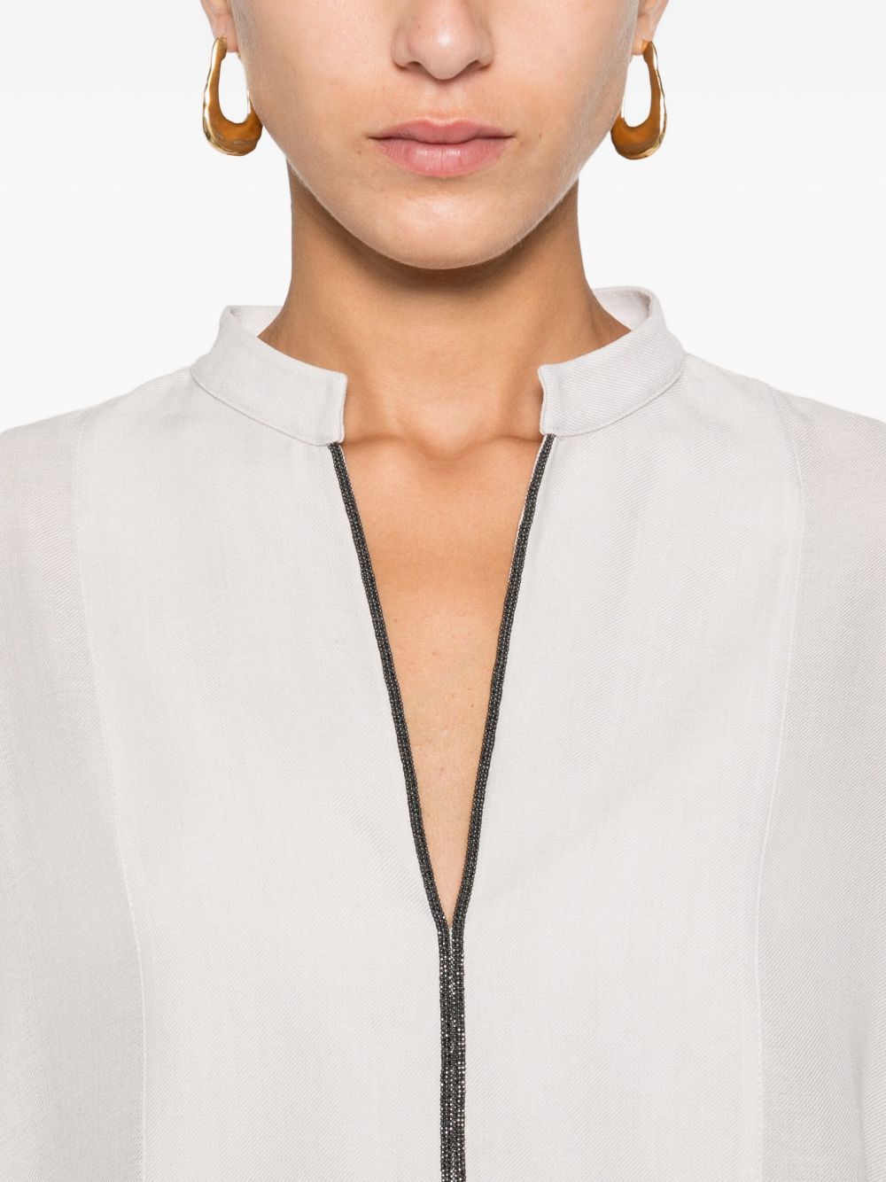Brunello Cucinelli Shirts Grigio Chiaro