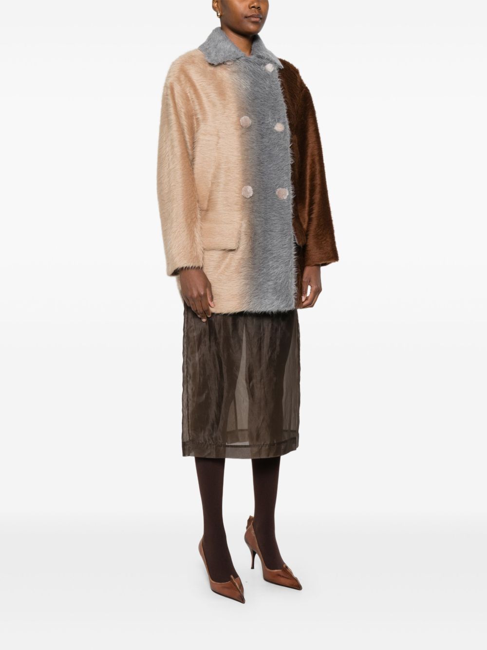 Fendi Coats Multicolour