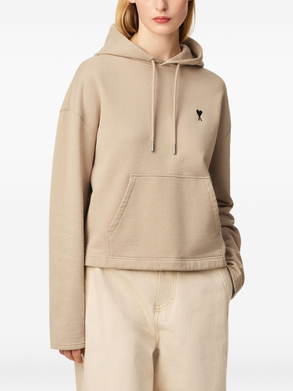 Ami Paris Sweaters Beige Coton