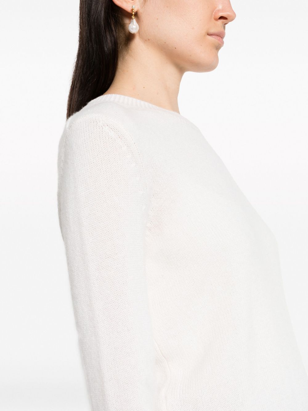 Lisa Yang Sweaters Beige Knitted Cashmere