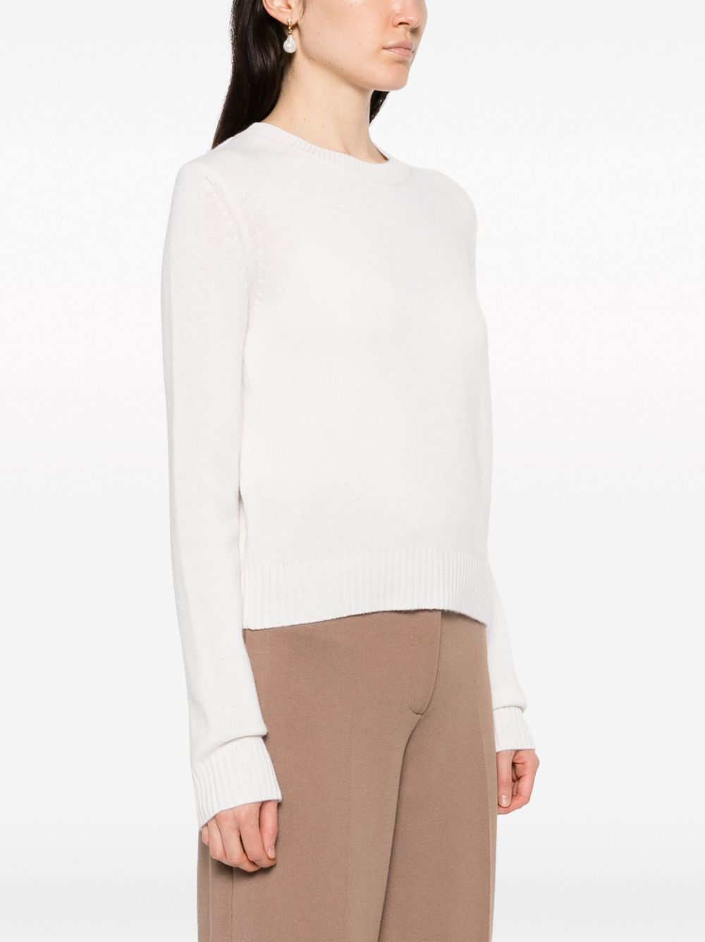 Lisa Yang Sweaters Beige Knitted Cashmere