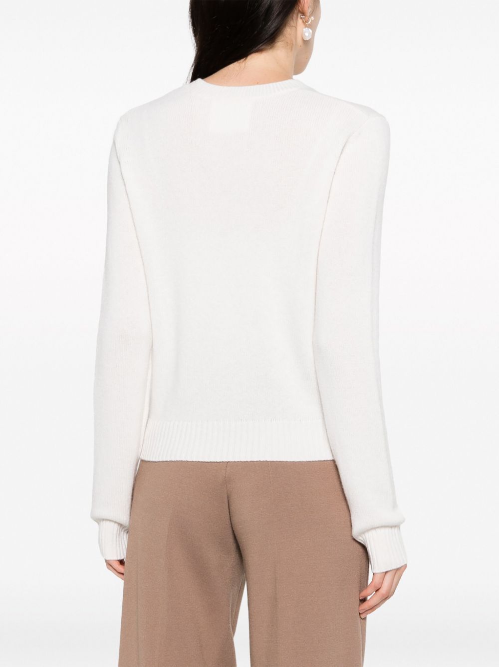 Lisa Yang Sweaters Beige Knitted Cashmere