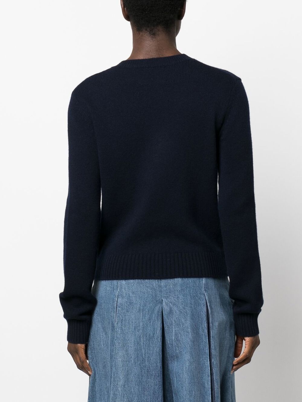 Lisa Yang Sweaters Blue Knitted Cashmere