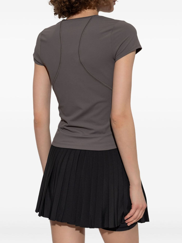 Adidas By Stella McCartney T-shirts and Polos Brown Recycled Polyamide
