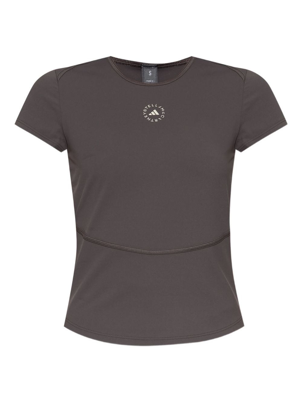 Adidas By Stella McCartney T-shirts and Polos Brown Recycled Polyamide