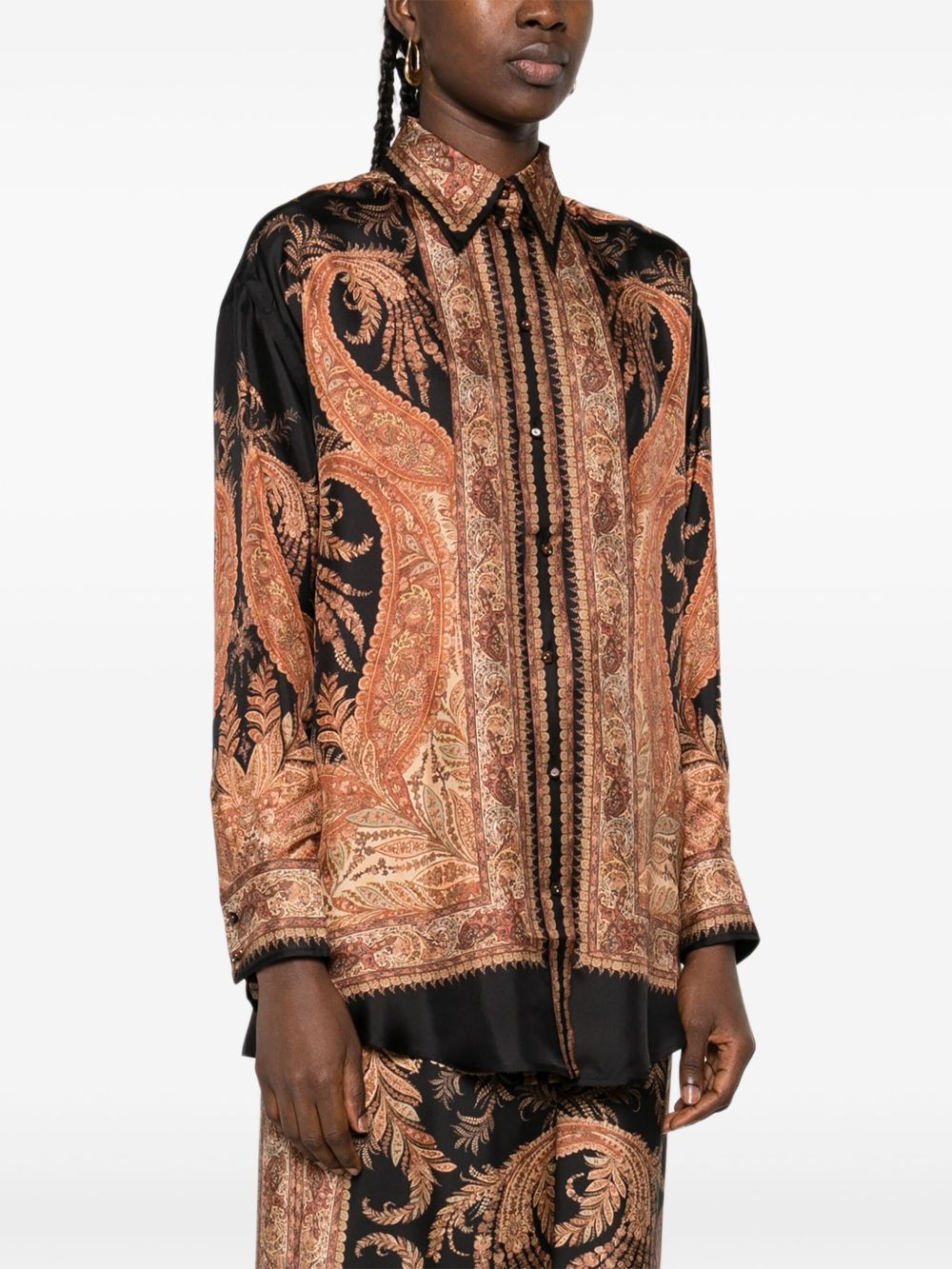 Zimmermann Shirts Black Silk