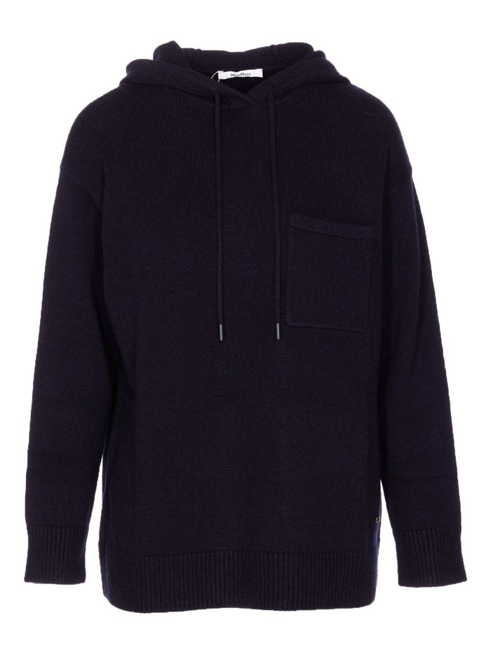 Max Mara Sweaters Blue Wool
