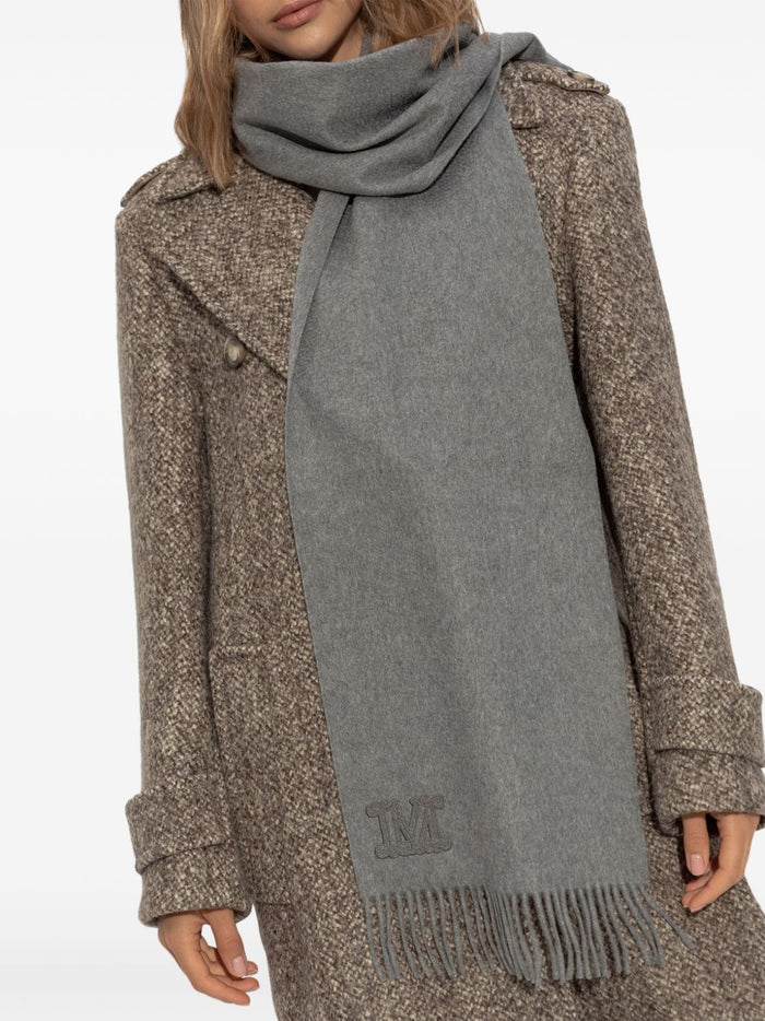 Max Mara Scarfs Light Grey Cashmere
