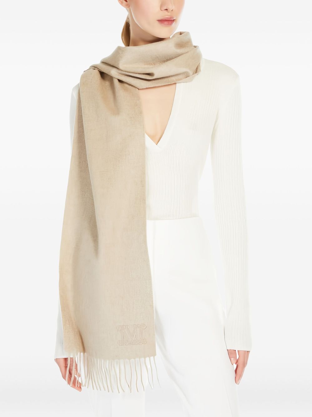 Max Mara Scarfs Brown Cashmere