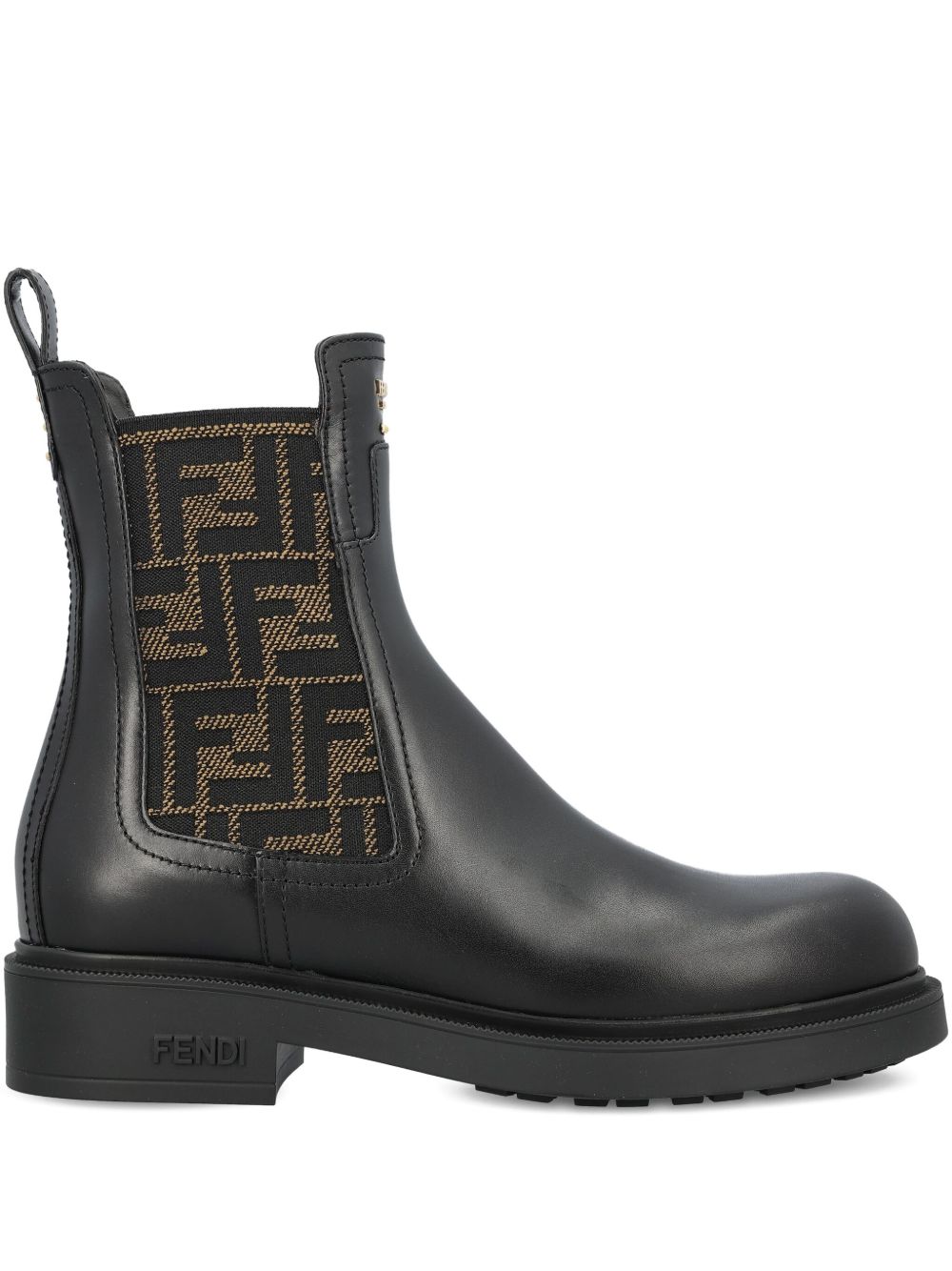 Fendi Boots Black Vit+interno:vit