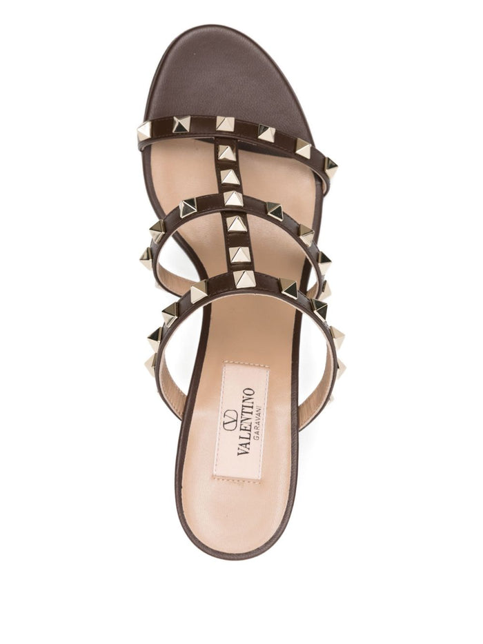 Valentino Garavani Sandals Brown Leatehr