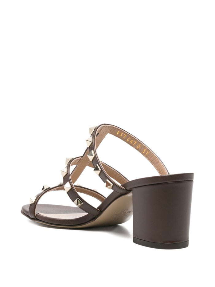 Valentino Garavani Sandals Brown Leatehr