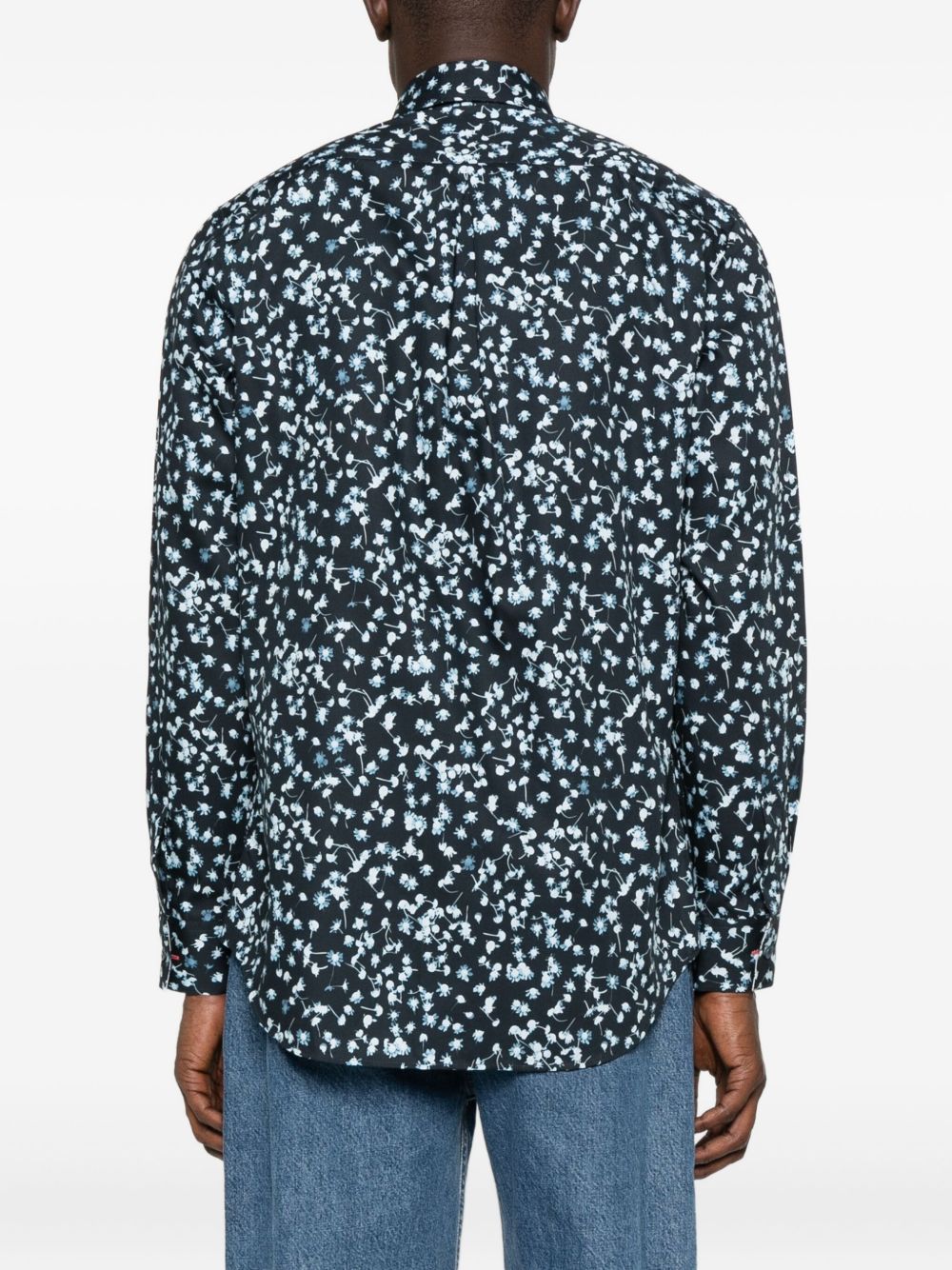 Paul Smith Shirts Blue Silk