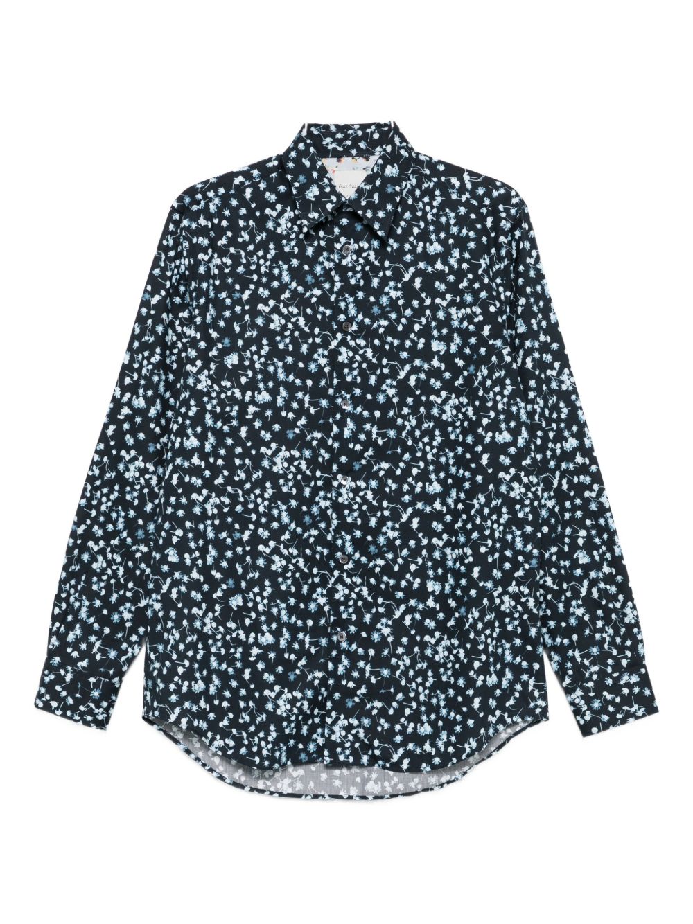 Paul Smith Shirts Blue Silk