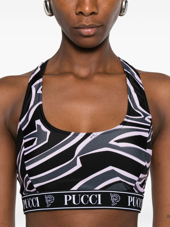 Pucci Top Black Polyamide