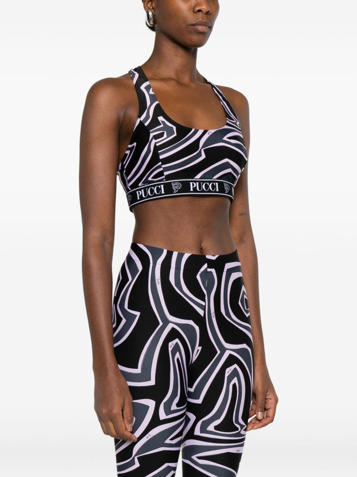 Pucci Top Black Polyamide
