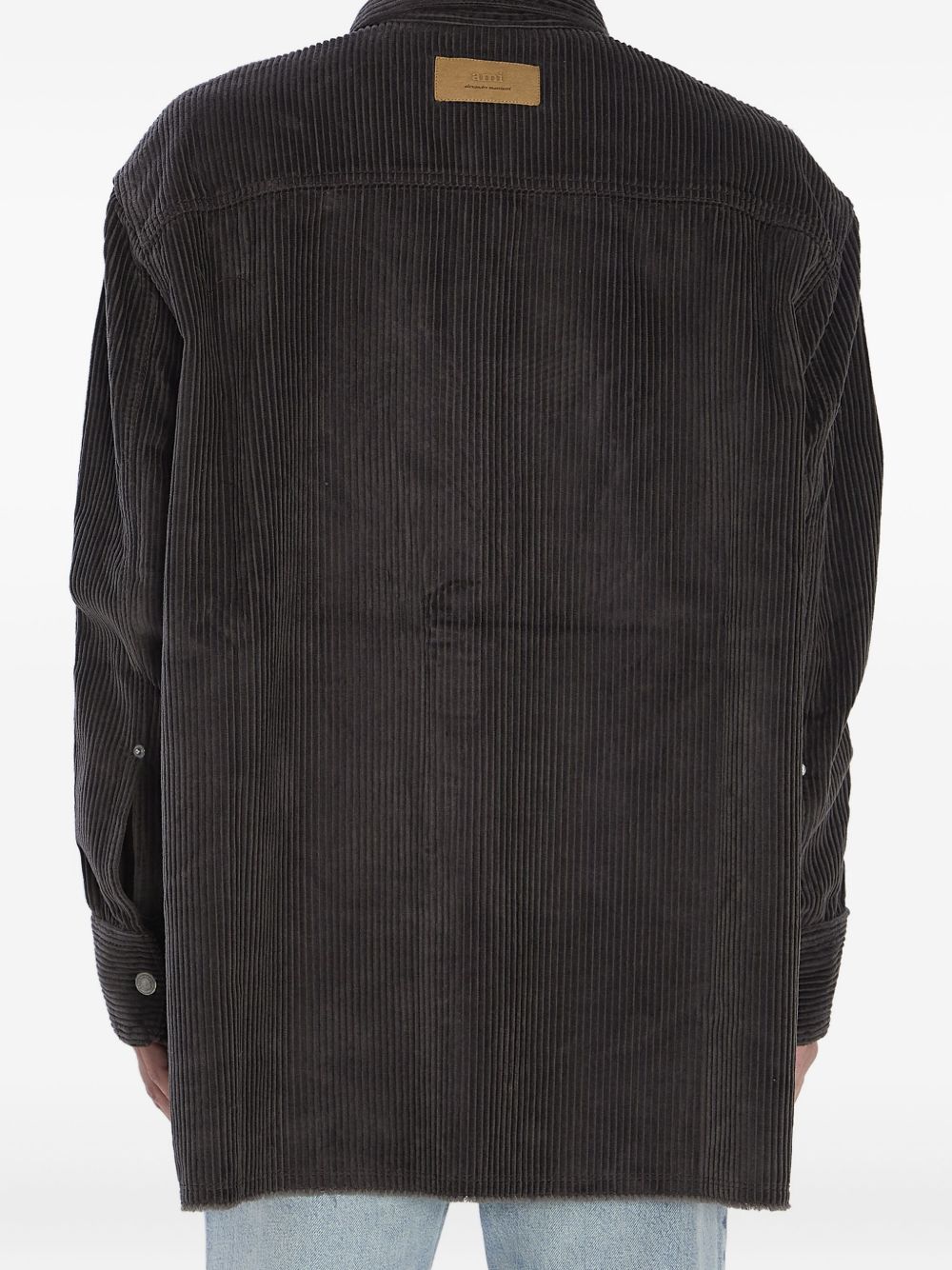 Ami Paris Shirts Grey Cotton