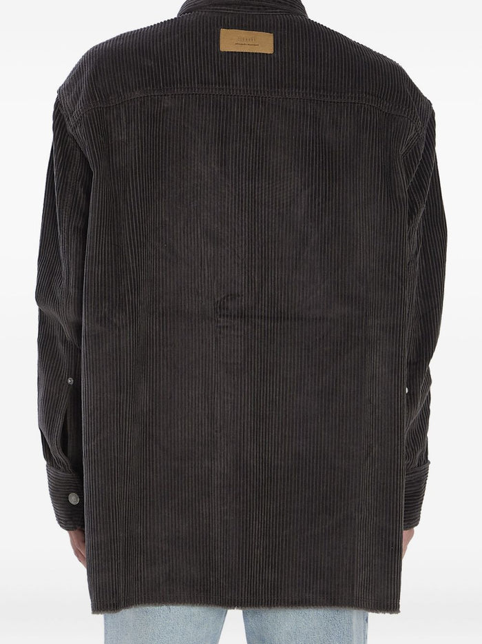 Ami Paris Shirts Grey Cotton