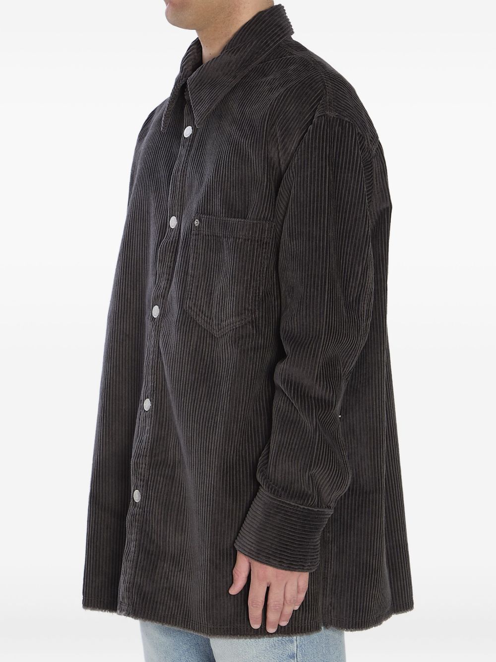 Ami Paris Shirts Grey Cotton