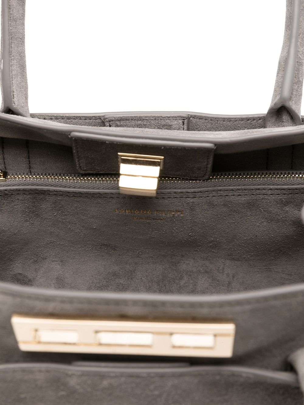 Fabiana Filippi Bags Grey Real Suede