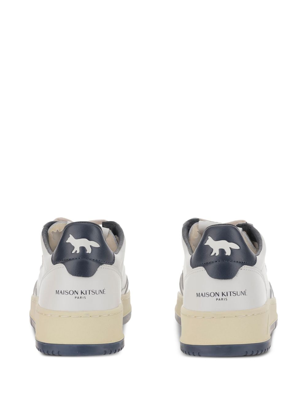 Autry X Maison Kitsune Sneakers Blue Cow Leather