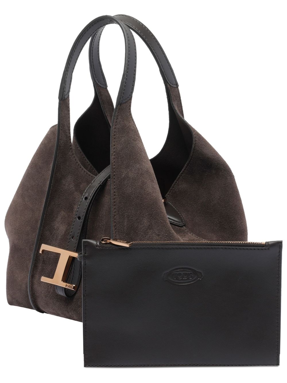 Tods Bags Marrone Scuro Furs & Skins->suede100.0 %