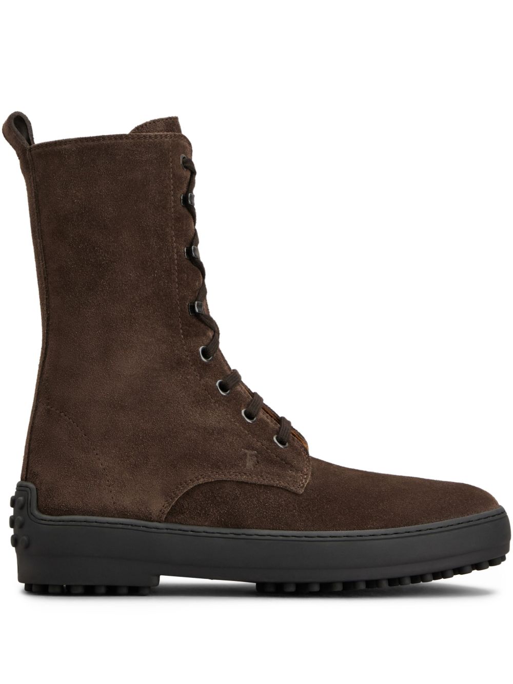 Tods Boots Brown Suede