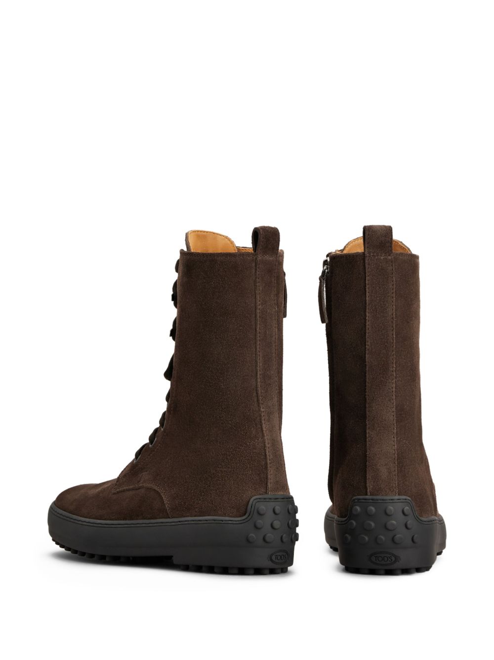 Tods Boots Brown Suede