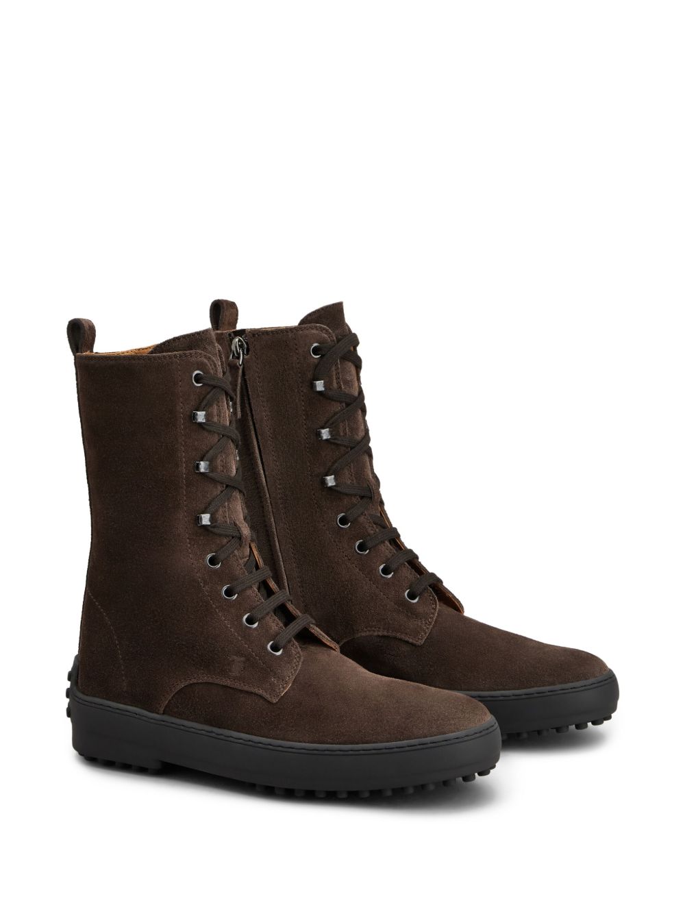 Tods Boots Brown Suede