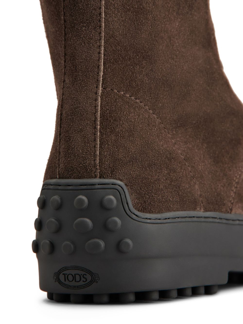 Tods Boots Brown Suede