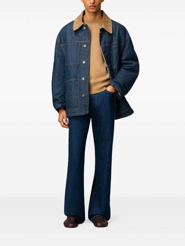 Ami Paris Coats Blue Polyester