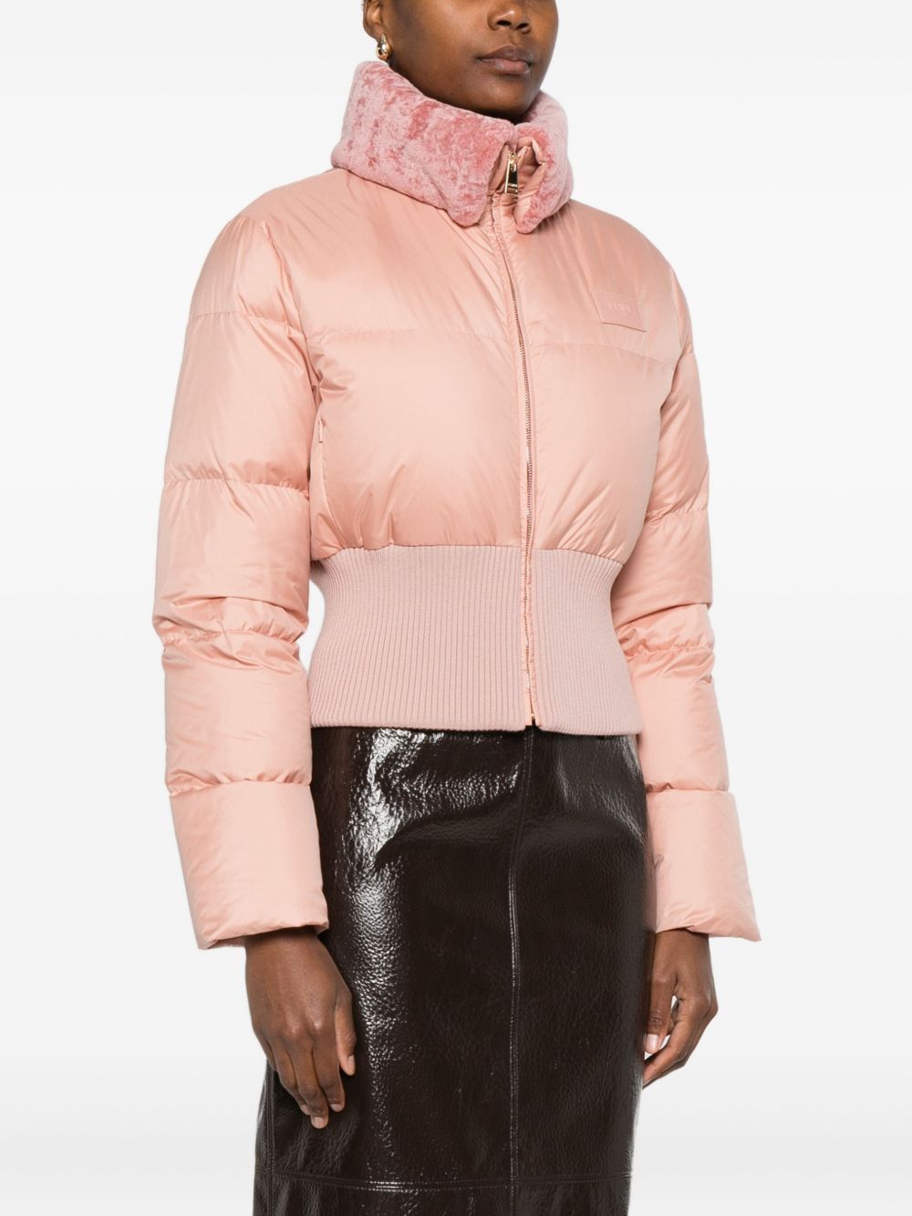 Fendi Coats Pink Pl+vitello Parti In Pe