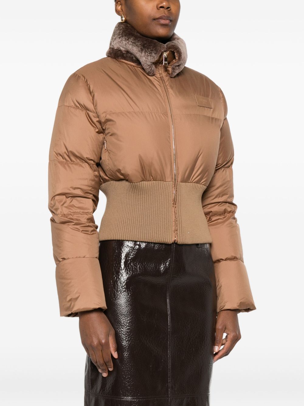 Fendi Coats Camel Pl+vitello Parti In Pe