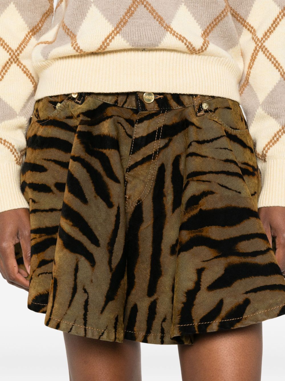 Ganni Skirts Kaki