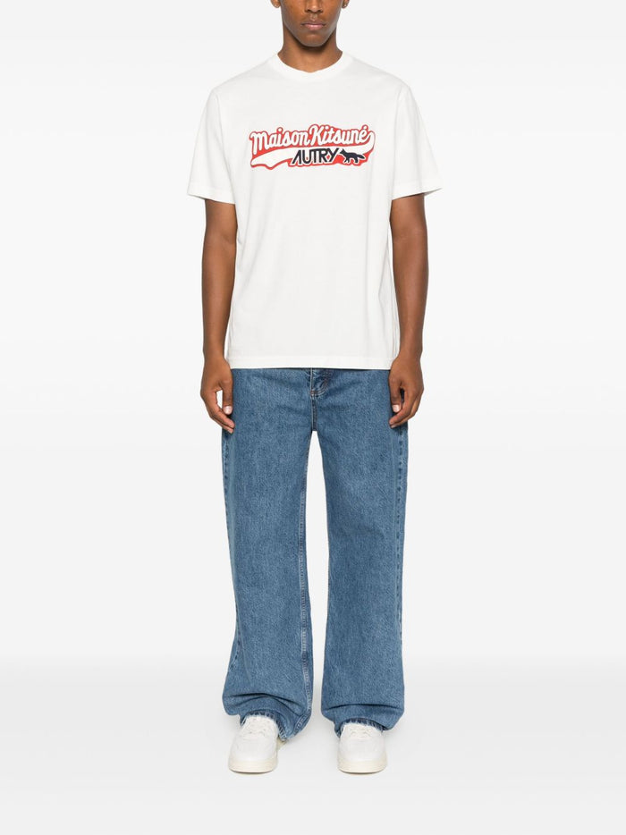 AUTRY X MAISON KITSUNE T-shirts and Polos White Cotton