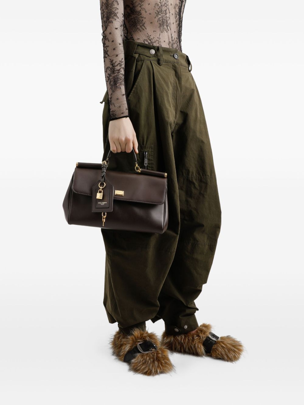 Dolce & Gabbana Bags Marrone Scuro Pvc+vitello
