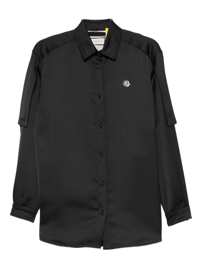 MONCLER GENIUS Shirts Black Outer: Polyester