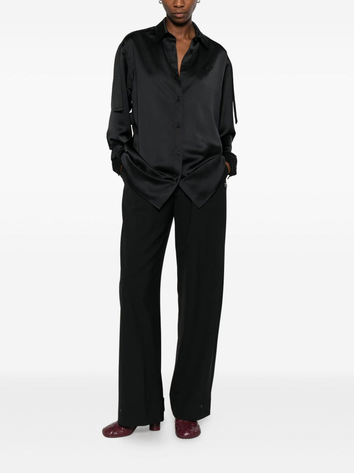 MONCLER GENIUS Shirts Black Outer: Polyester