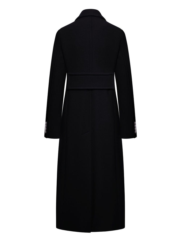 Sportmax Coats Black Wool