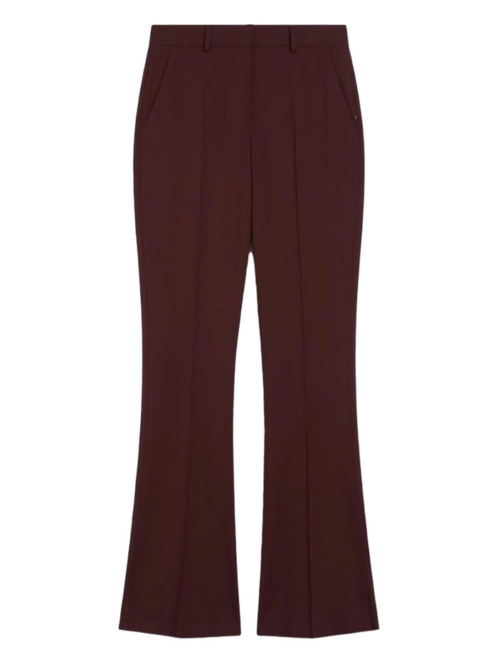 Sportmax Trousers Bordeaux Wool