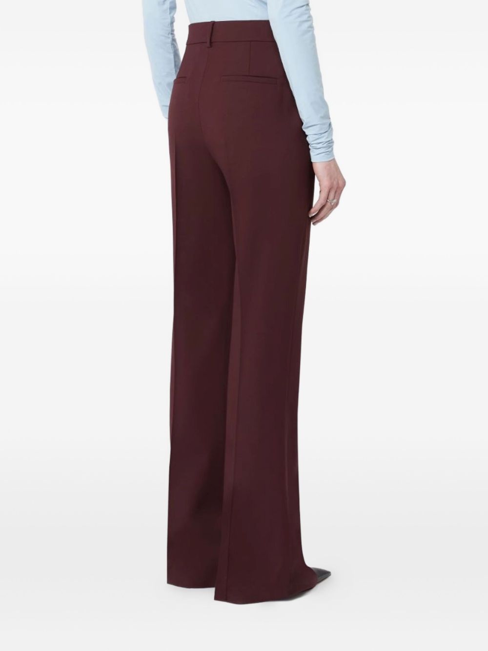 Sportmax Trousers Bordeaux Wool