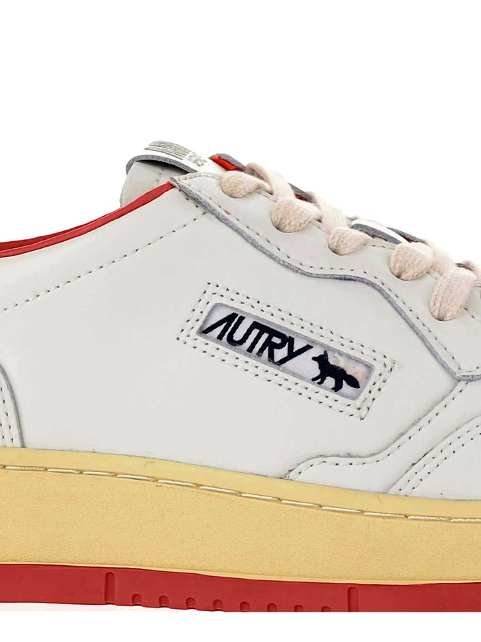 AUTRY X MAISON KITSUNE Sneakers Red Cow Leather