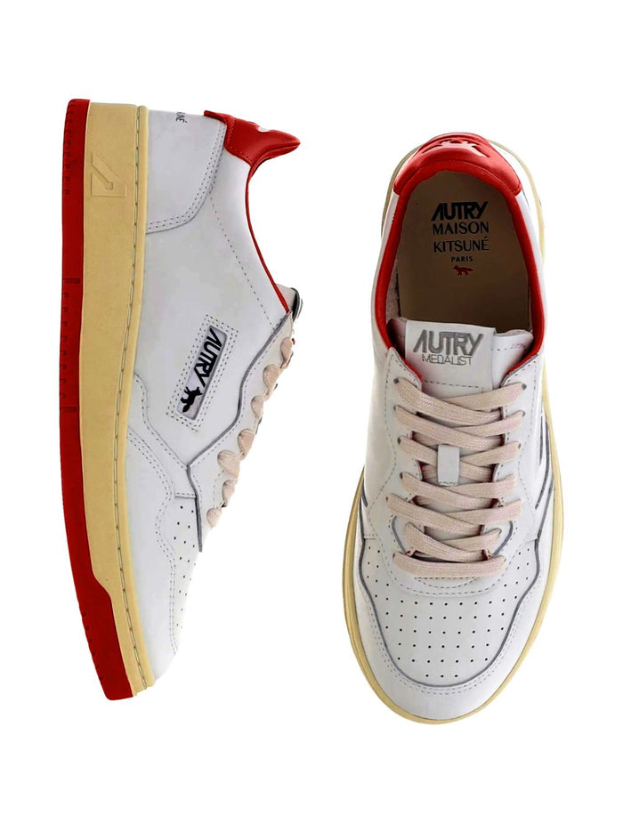 AUTRY X MAISON KITSUNE Sneakers Red Cow Leather