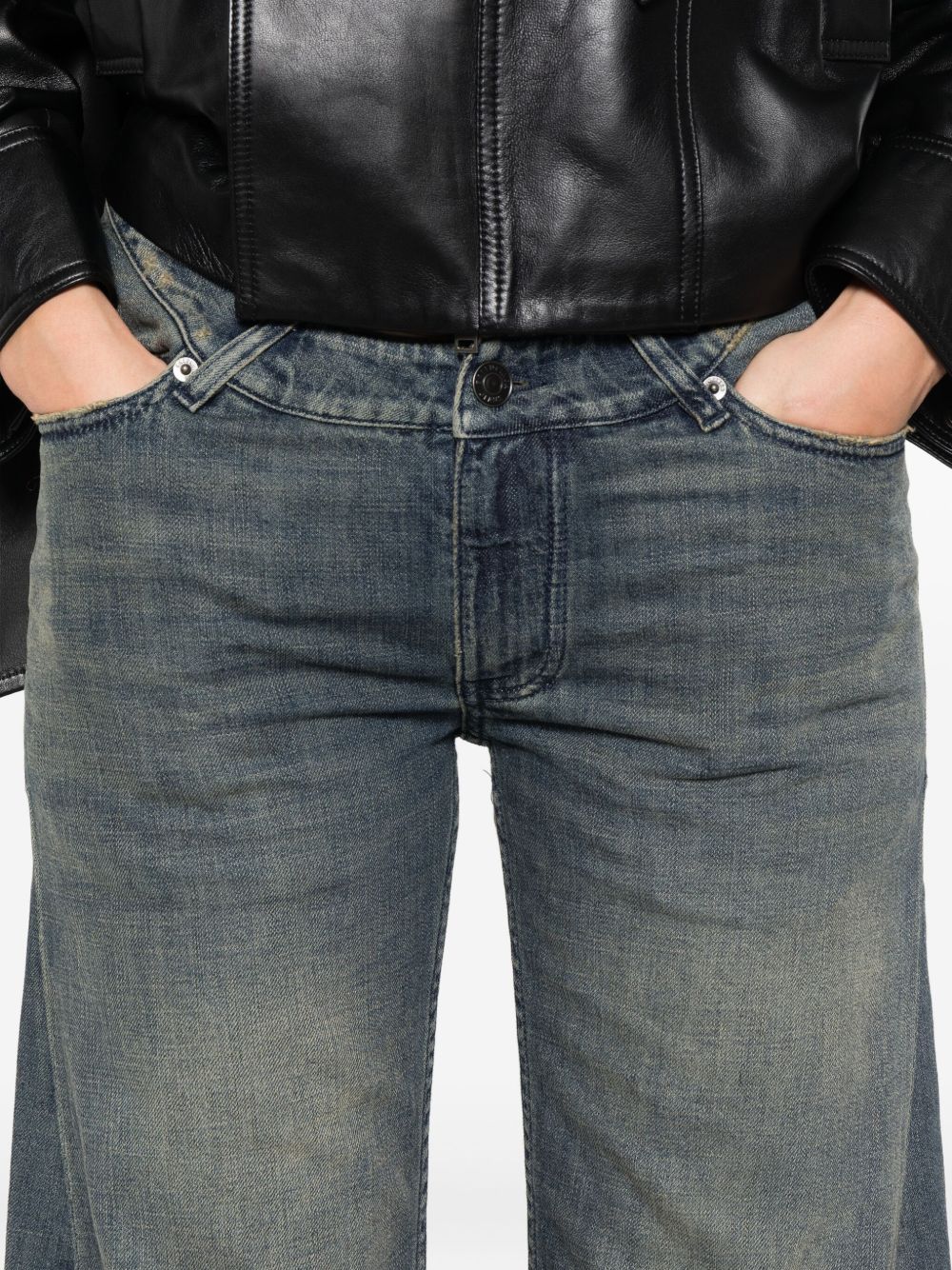 Balenciaga Jeans Grey Coton