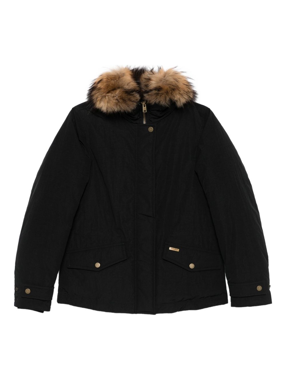 Woolrich Coats Black Polyester Polyamide