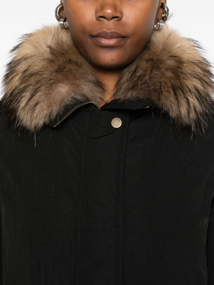 Woolrich Coats Black Polyester Polyamide
